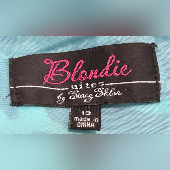 Blondie Nites Leopard Beaded Satin Prom Dress - 13 - Multicolored - Used - Picture 6 of 6